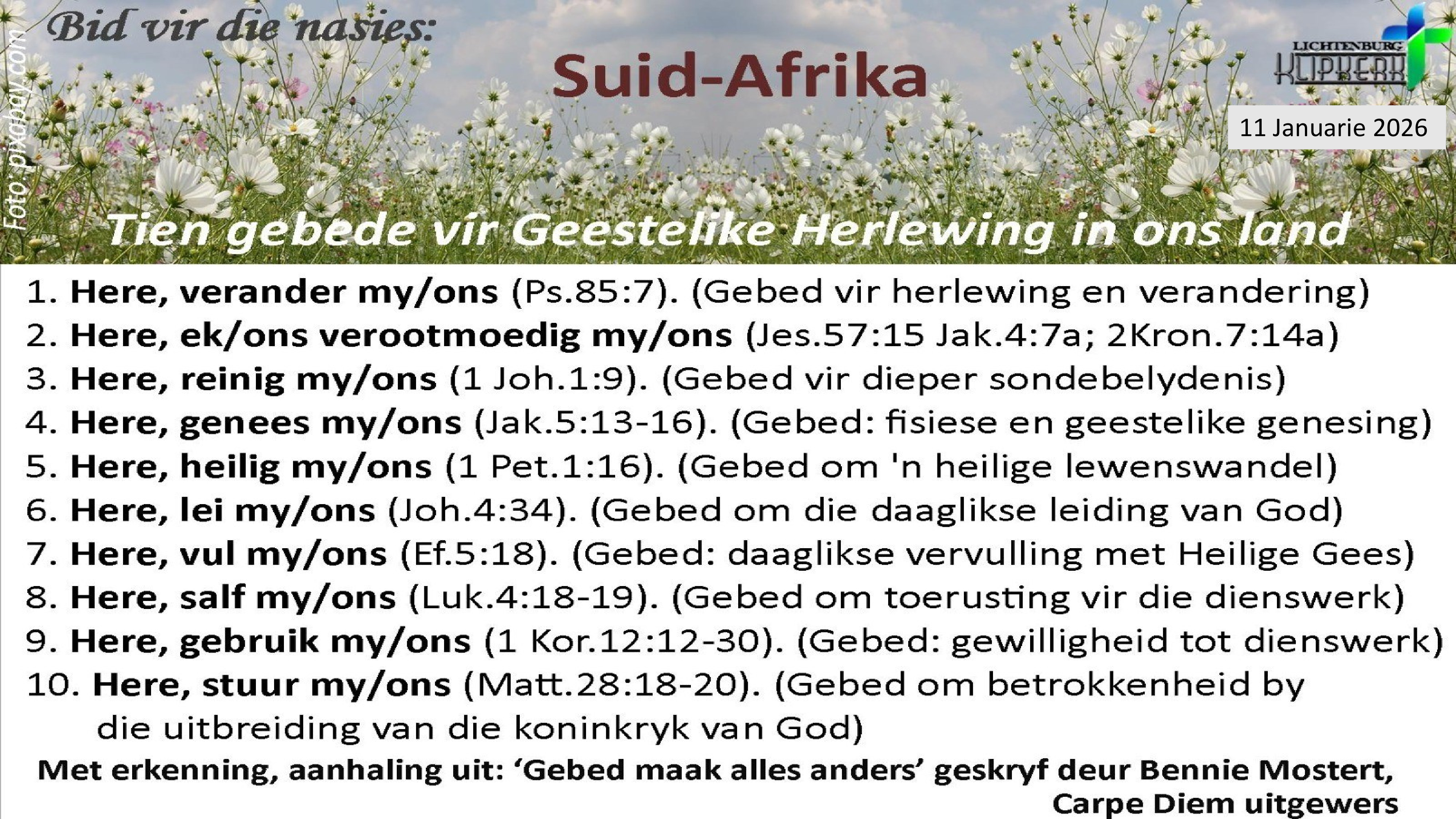 bid vir die nasies, Onbereiktes, klipkerk wereldfokus